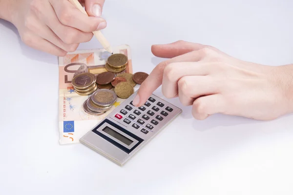 Photo of money and currency in the activity of the economy and finance — Stock Photo, Image