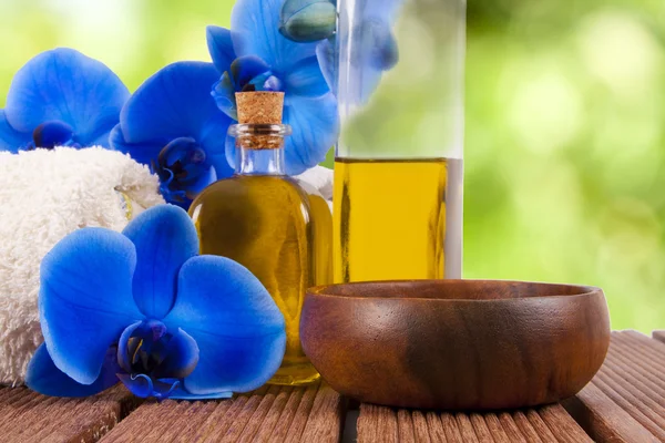 Olivenöl natürliche Massage — Stockfoto