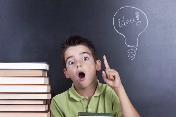 Child in the school board — Stock Photo, Image