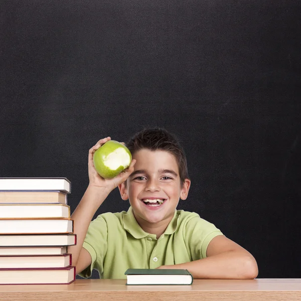 Bambino nel consiglio scolastico — Foto Stock