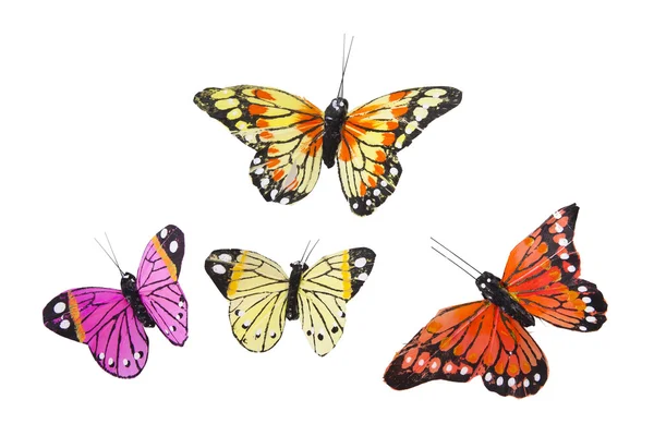 Papillons en papier coloré — Photo