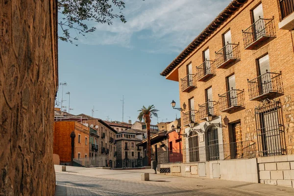 Gata Och Populär Arkitektur Toledo Spanien — Stockfoto