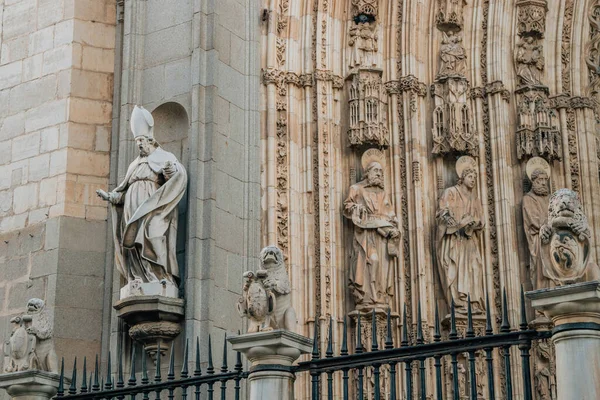 Landskap Och Detalj Katedralen Toledo Spanien — Stockfoto