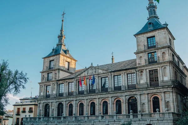 Fachada Prefeitura Cidade Toledo Espanha — Fotografia de Stock