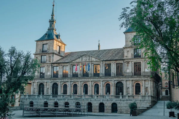 Πρόσοψη Του Δημαρχείου Της Πόλης Του Τολέδο Ισπανία — Φωτογραφία Αρχείου