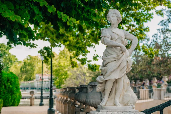 Île Jardin Aranjuez Madrid Fontaine Ornementale — Photo