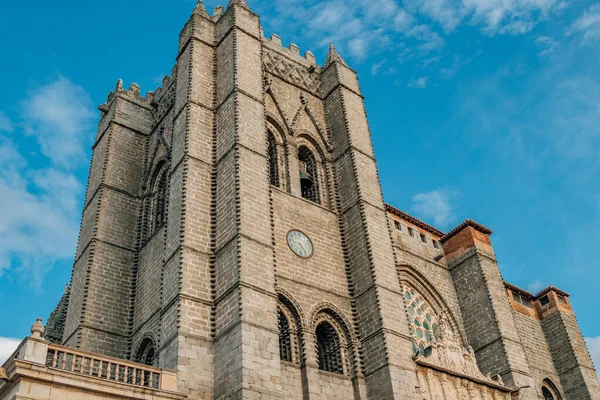 Detalj Och Utsikt Över Katedralen Avila Spanien — Stockfoto