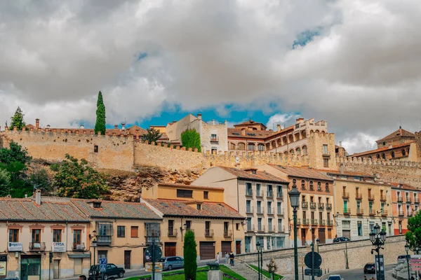 Τοπίο Και Θέα Της Πόλης Της Segovia Ισπανία — Φωτογραφία Αρχείου