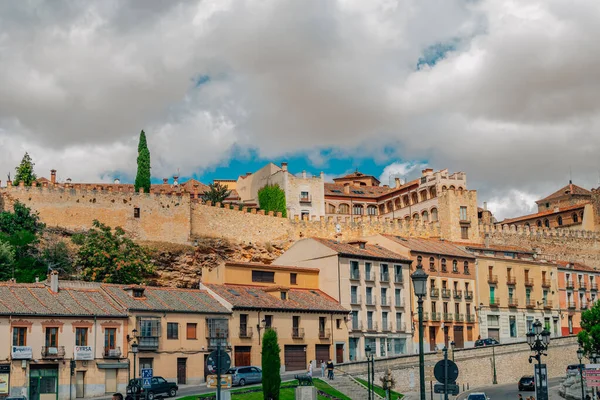 Landskap Och Utsikt Över Staden Segovia Spanien — Stockfoto