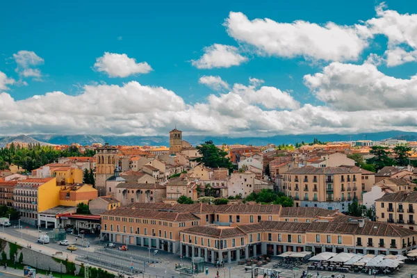 Landskap Och Utsikt Över Staden Segovia Spanien — Stockfoto