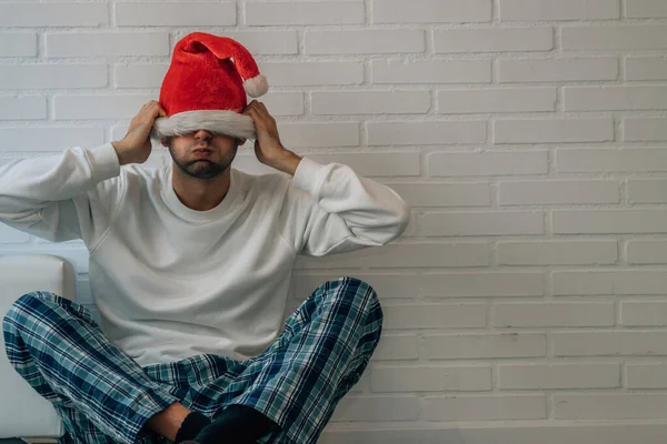 Hombre Furioso Enojado Navidad — Foto de Stock