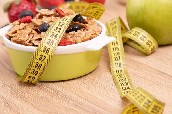 Diet Menu Tape Measure Healthy Eating Stock Image
