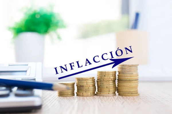 Inflation Economic Concept Background — Stock Photo, Image