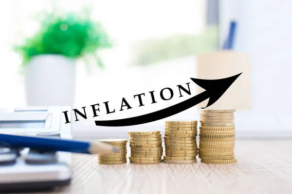 Inflation Economic Concept Background — Stock Photo, Image