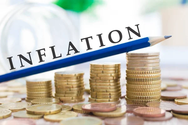 Inflation Economic Concept Background — Stock Photo, Image