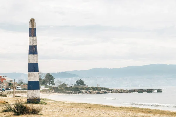 Spiaggia Rodeira Dettaglio Paesaggio Cangas Del Morrazo Pontevedra Galizia Spagna — Foto Stock