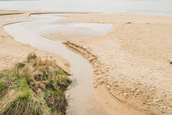 Natural Beach Sand Landscape Water — Stok Foto