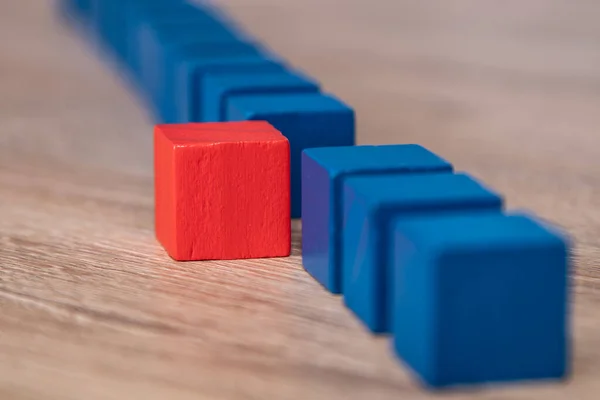 Blocchi Legno Colorati Con Una Diversa Illuminazione — Foto Stock