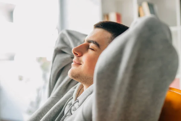 Teenage Student Boy Resting Relaxed — Stok fotoğraf