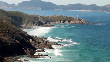 landscape of cabo home in pontevedra, galicia, spain