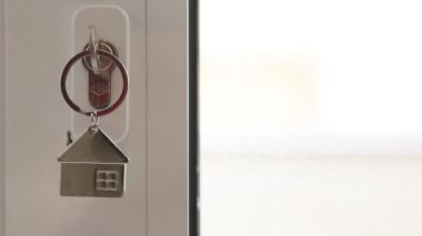 key in the lock of the house door