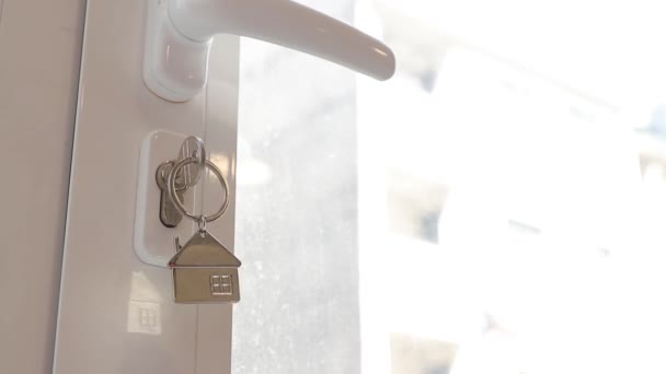 Key Lock House Door — Stok video