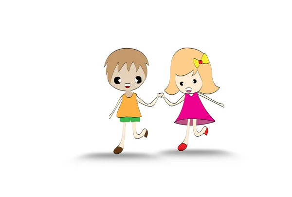 Boy and girl — Stock Photo, Image