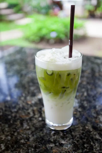 Ice green tea — Stock Photo, Image