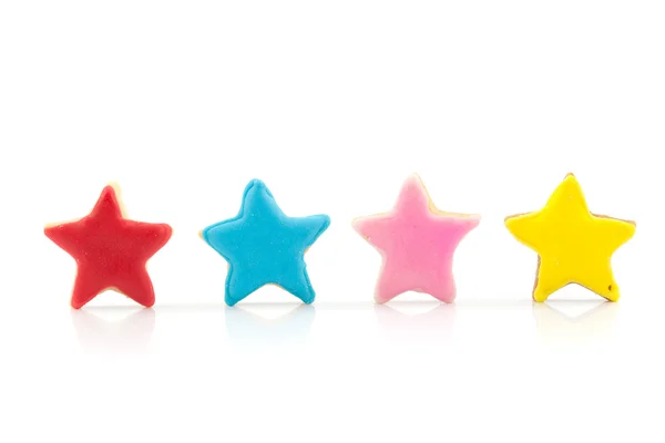 Galletas estrella de color —  Fotos de Stock