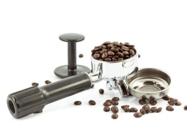 kahve makinesi ve fasulye