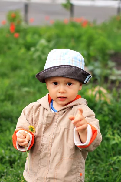 Un chico encantador. — Foto de Stock