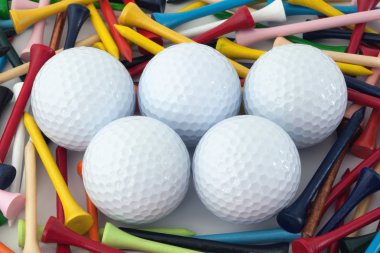 The golf balls clipart