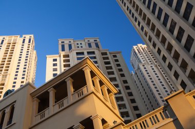 sheikh zayed road gökdelenler Dubai görünümünü