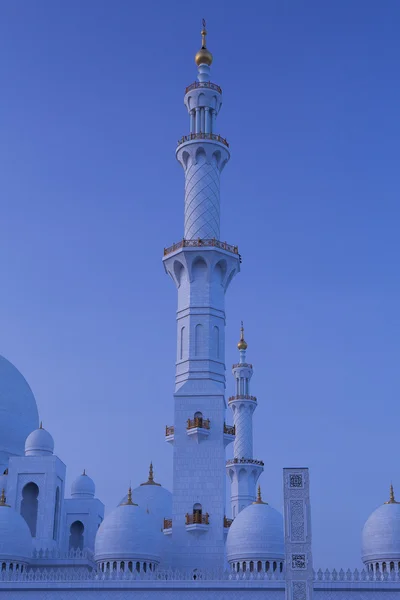 Abu Dhabi Sjeik Zayed Witte Moskee — Stockfoto