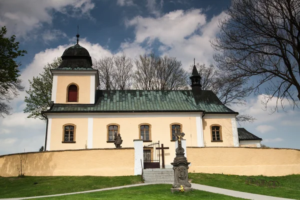 Odnowiony barokowy kościół — Zdjęcie stockowe