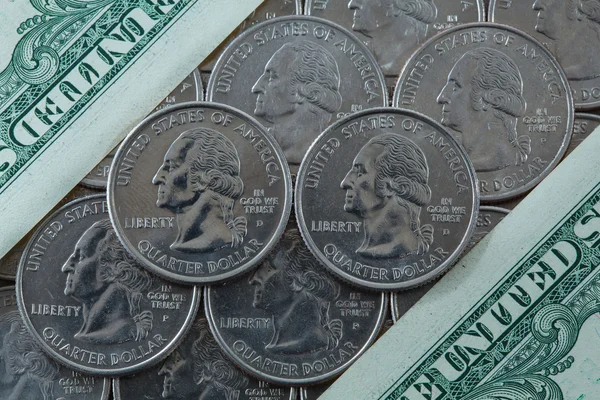 Нас монети долар — стокове фото