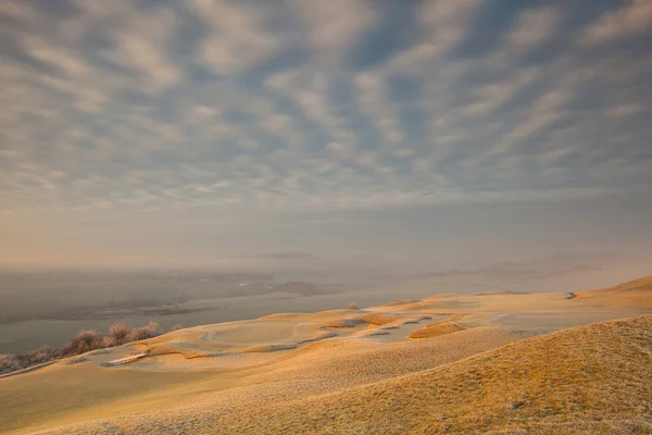 On the golf gourse in the morning — Stock Photo, Image