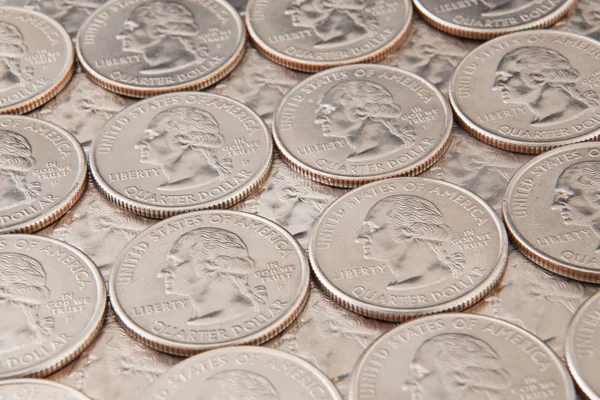 US quarters — Stock Photo, Image