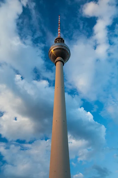 TV tower on the blue sky — Stock Photo, Image