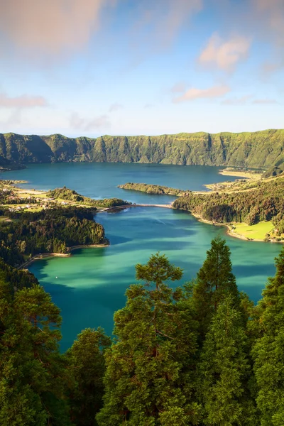 Caldera célèbre sur les Açores — Photo