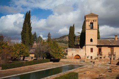 Granada'da bahçelerde kış
