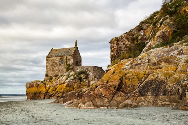 Detalhe do Monte Saint Michel na Bretanha — Fotografia de Stock