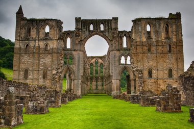 Ruins of famous Riveaulx Abbey clipart