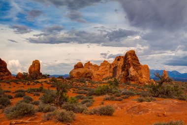 güzel kaya oluşumları arches Ulusal Parkı, utah, ABD
