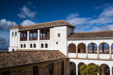 Pavillon biri generalife alhambra kompleksi içinde