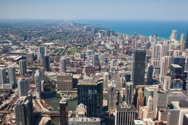 Chicago skyline panorama üzerinde göster