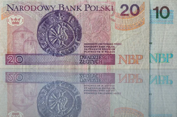 Banconote dalla Polonia — Foto Stock