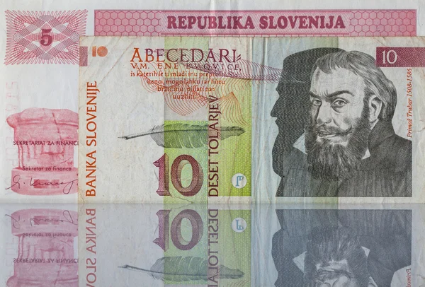 Peníze ze Slovinska — Stock fotografie