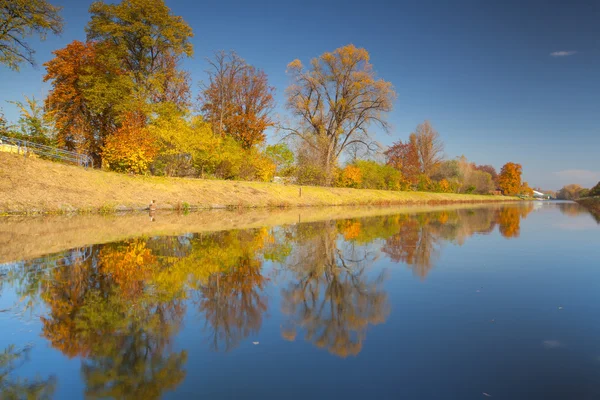 Canal for river steamers in Troja — Stock Photo, Image