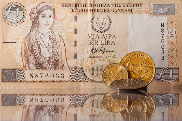 Different old money of Cyprus — Stock Photo, Image